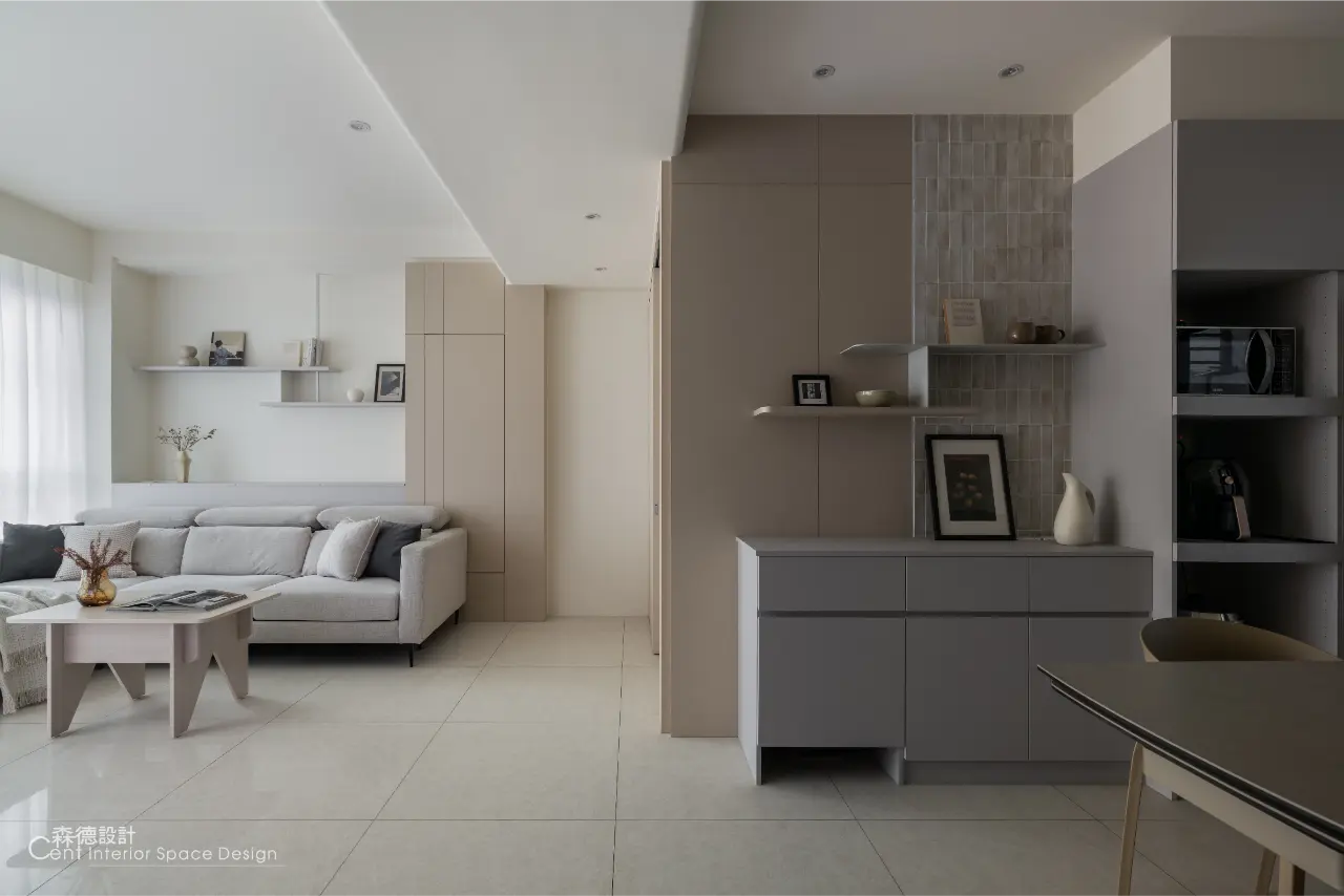 留白弧光 x日系奶油極簡宅