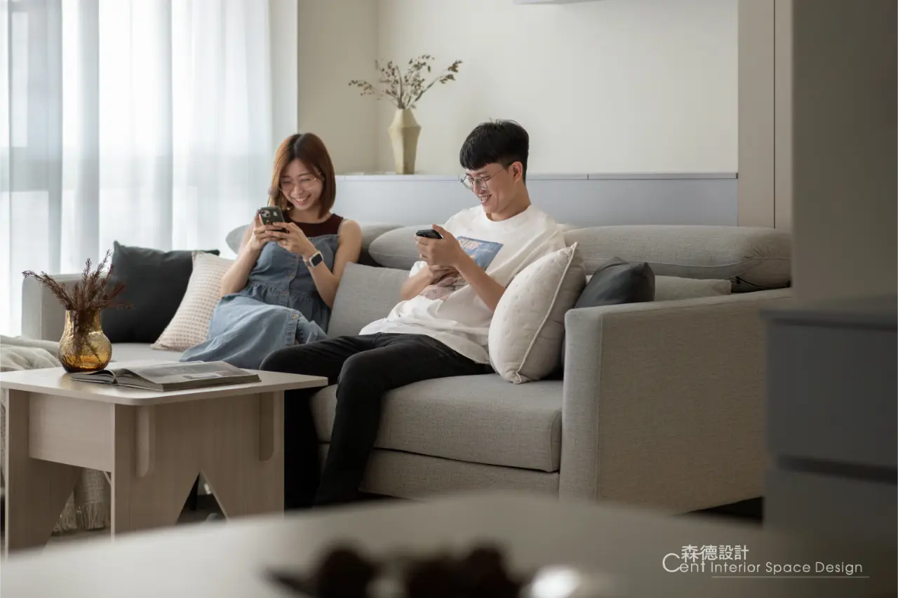 留白弧光 x日系奶油極簡宅