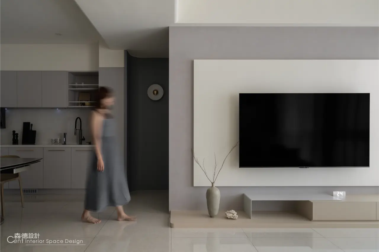 留白弧光 x日系奶油極簡宅